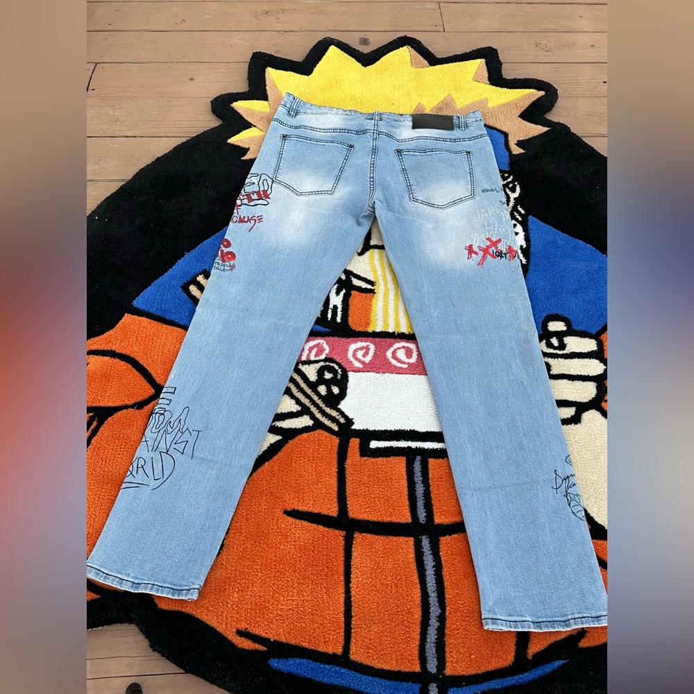 Stretchy blue jeans 👖